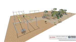 An artist's rendition of our new playground